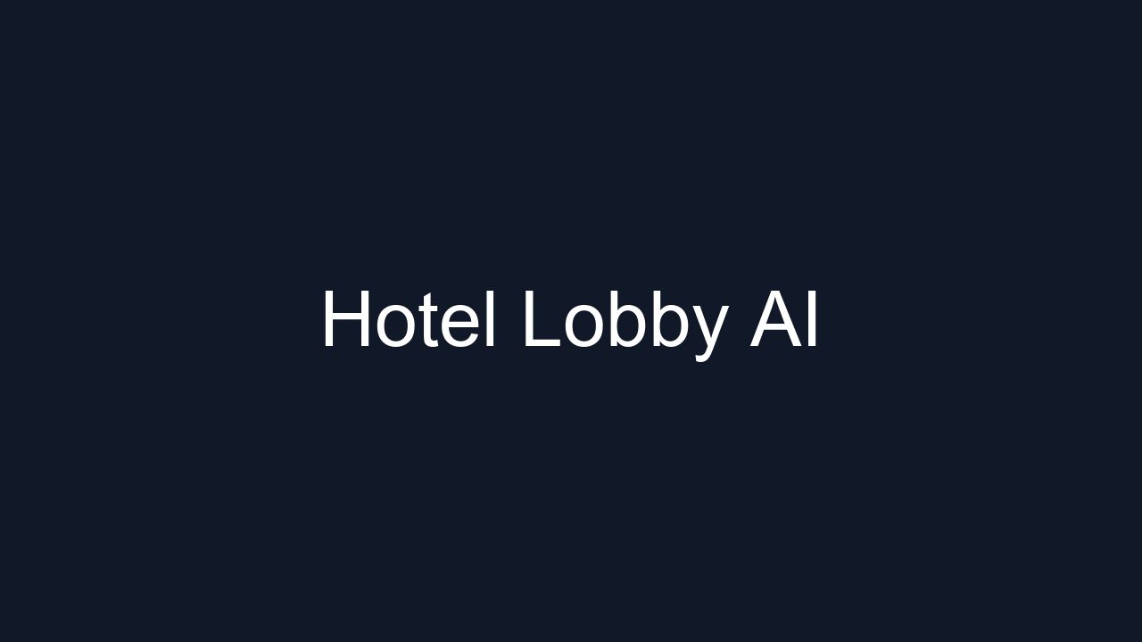 Hotel Lobby AI logo
