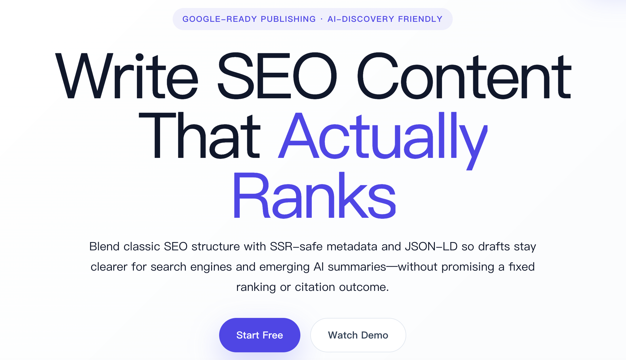 SEOAuthori screenshot - Write SEO Content That Actually Ranks