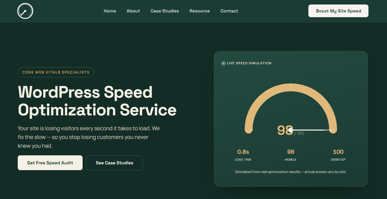 WordPress Speed Optimization Service