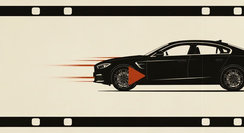 AI Car Video screenshot - Dealer workflow on autopilot: listing photos go in, a 20-second branded 9:16 car video comes out