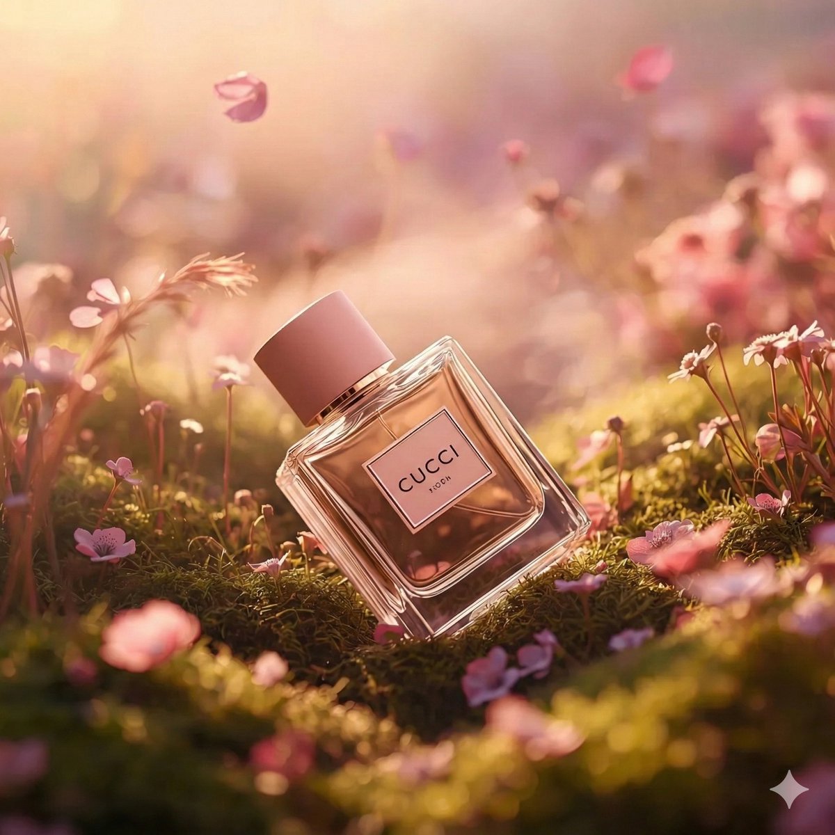Hyper-realistic luxury perfume product photograph example 3