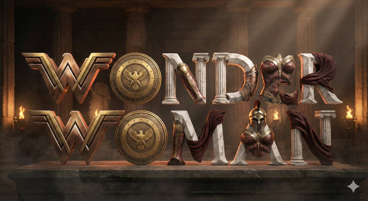 Create a cinematic 3D typographic composition spelling [WORD / NAME], where each letter is sculpted from the personalit... example 4