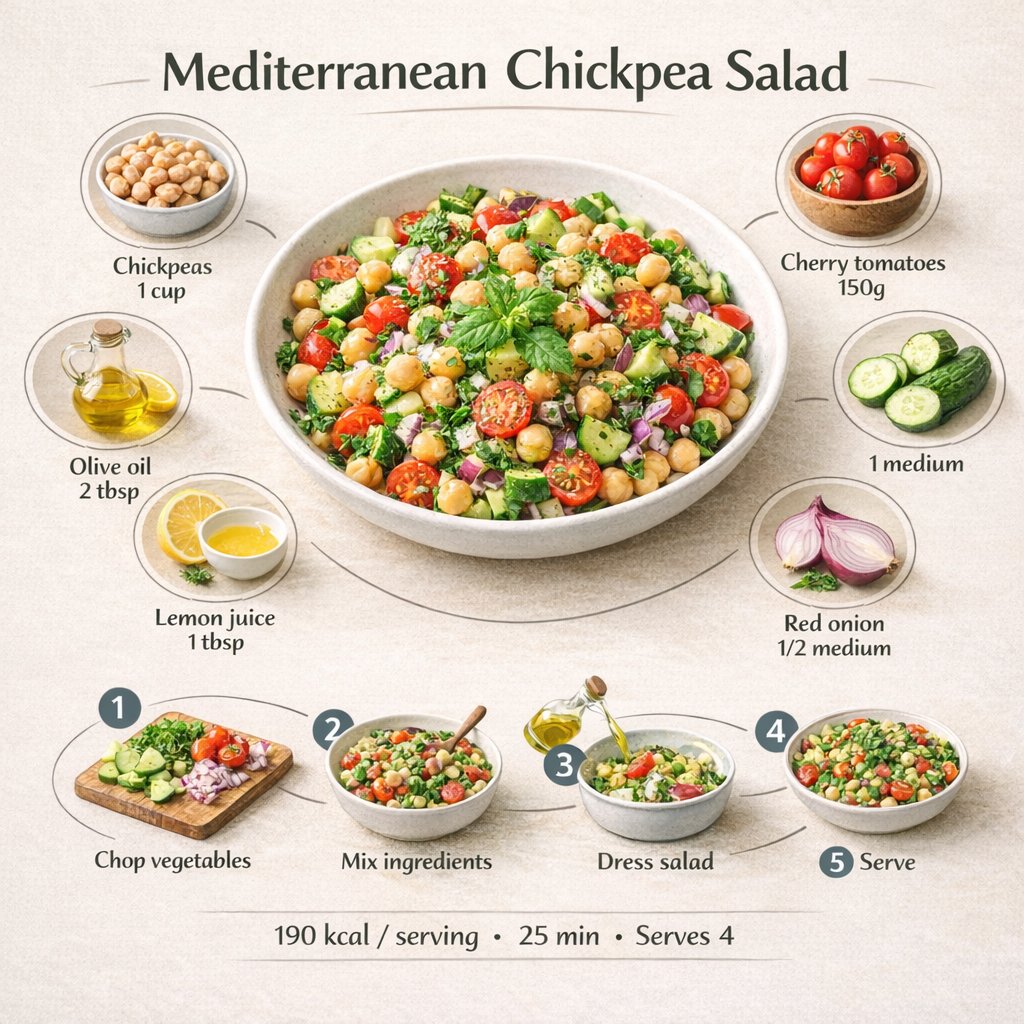Minimalist modern recipe infographic example 4